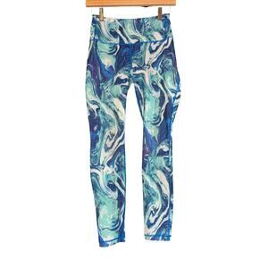 Patagonia Centered Tights Leggings Womens XS Marbled Workout Outdoors Cropped